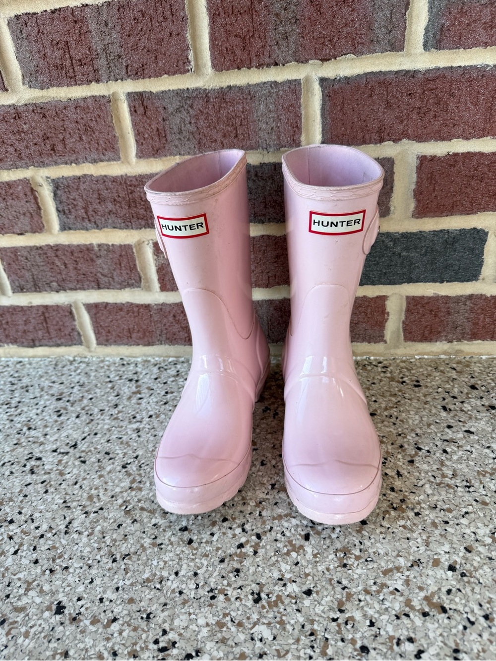 Hunter Glossy Light Pink Rain Boots